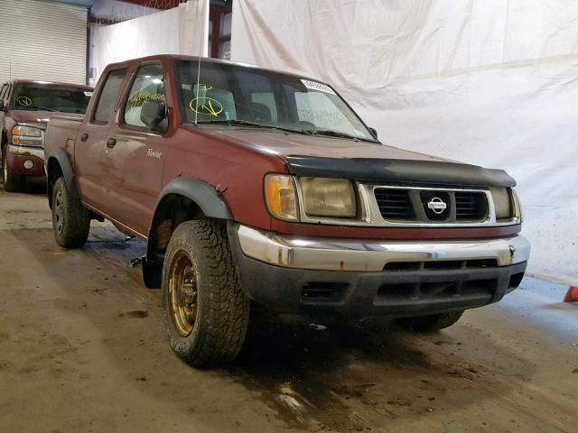 1N6ED27Y2YC337617 - 2000 NISSAN FRONTIER C MAROON photo 1