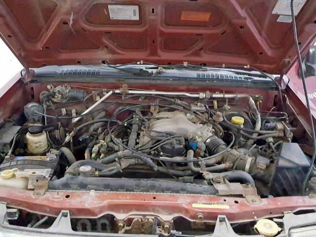 1N6ED27Y2YC337617 - 2000 NISSAN FRONTIER C MAROON photo 7