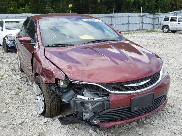 1C3CCCFB2GN114498 - 2016 CHRYSLER 200 LX RED photo 1