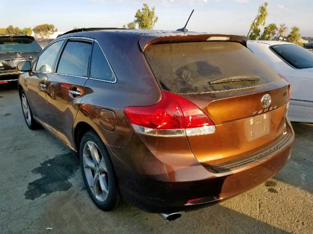 4T3ZK3BB0CU046560 - 2012 TOYOTA VENZA LE BROWN photo 3