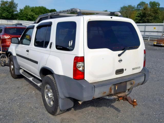 5N1ED28Y01C586713 - 2001 NISSAN XTERRA XE WHITE photo 3