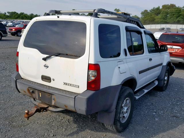 5N1ED28Y01C586713 - 2001 NISSAN XTERRA XE WHITE photo 4