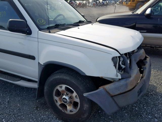 5N1ED28Y01C586713 - 2001 NISSAN XTERRA XE WHITE photo 9