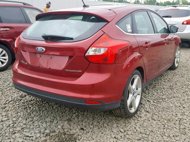 1FADP3N28DL180282 - 2013 FORD FOCUS TITA RED photo 4