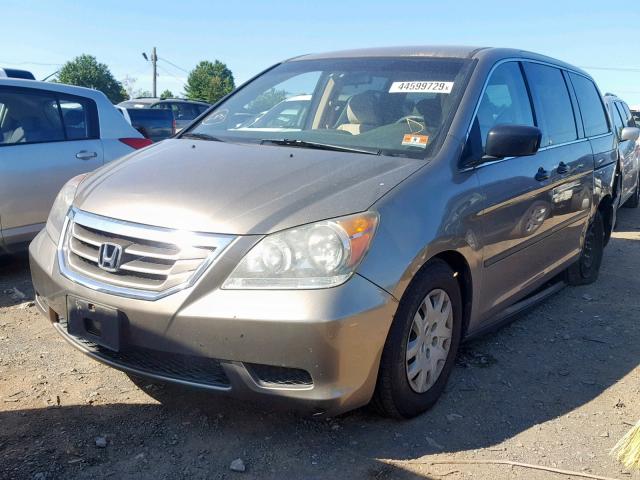 5FNRL38208B115524 - 2008 HONDA ODYSSEY LX BROWN photo 2