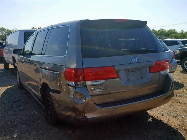 5FNRL38208B115524 - 2008 HONDA ODYSSEY LX BROWN photo 3