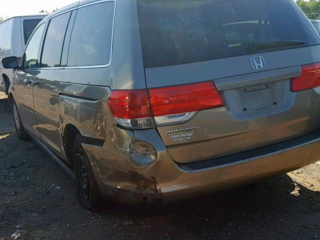 5FNRL38208B115524 - 2008 HONDA ODYSSEY LX BROWN photo 9