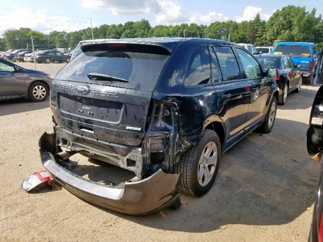 2FMDK3G9XDBA87438 - 2013 FORD EDGE SE BLACK photo 4