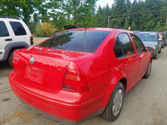 3VWRK69M73M179372 - 2003 VOLKSWAGEN JETTA GL RED photo 4