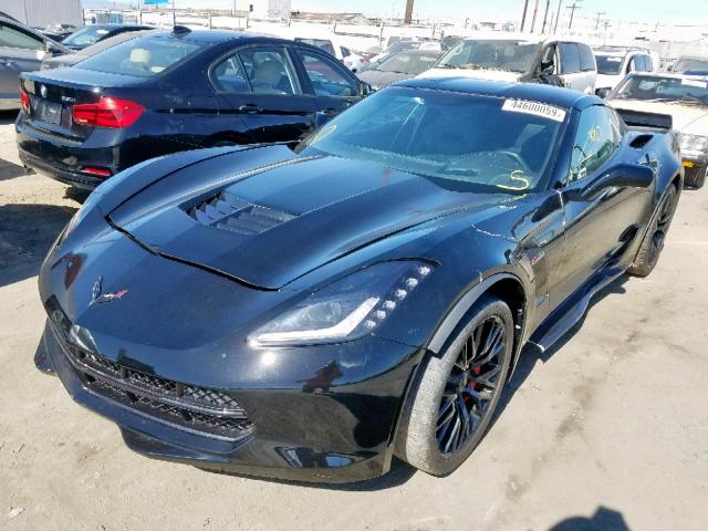 1G1YN2D63G5611208 - 2016 CHEVROLET CORVETTE 1 BLACK photo 2