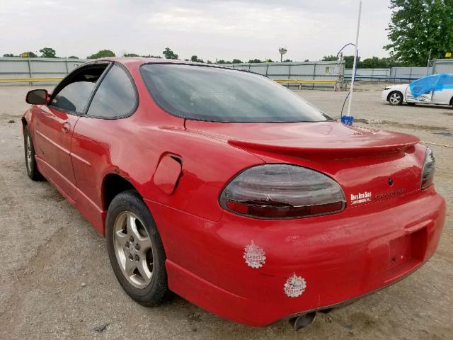 1G2WP1211WF316602 - 1998 PONTIAC GRAND PRIX RED photo 3