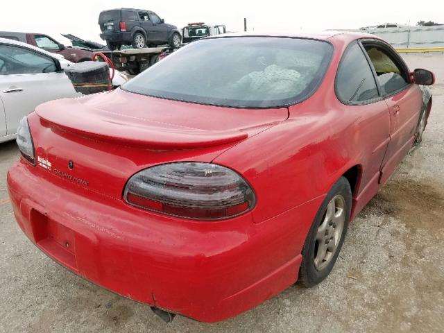 1G2WP1211WF316602 - 1998 PONTIAC GRAND PRIX RED photo 4