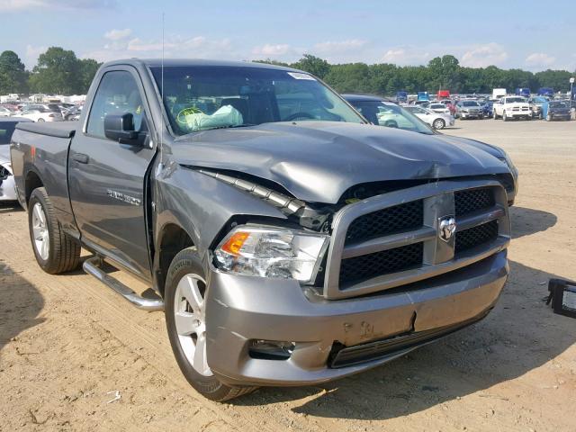 3C6JD6AT9CG279749 - 2012 DODGE RAM 1500 S GRAY photo 1