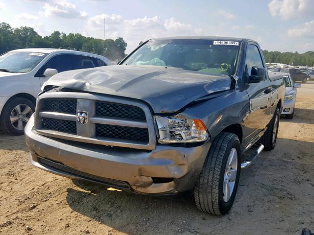 3C6JD6AT9CG279749 - 2012 DODGE RAM 1500 S GRAY photo 2