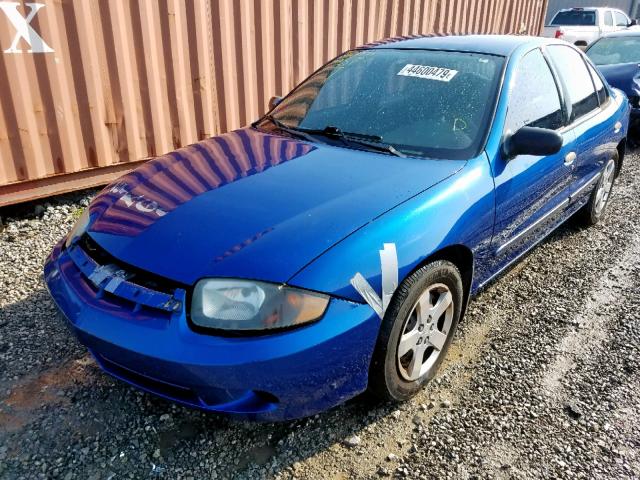 1G1JF52F747337739 - 2004 CHEVROLET CAVALIER L BLUE photo 2