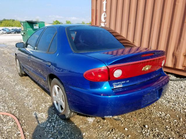 1G1JF52F747337739 - 2004 CHEVROLET CAVALIER L BLUE photo 3