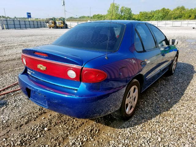 1G1JF52F747337739 - 2004 CHEVROLET CAVALIER L BLUE photo 4