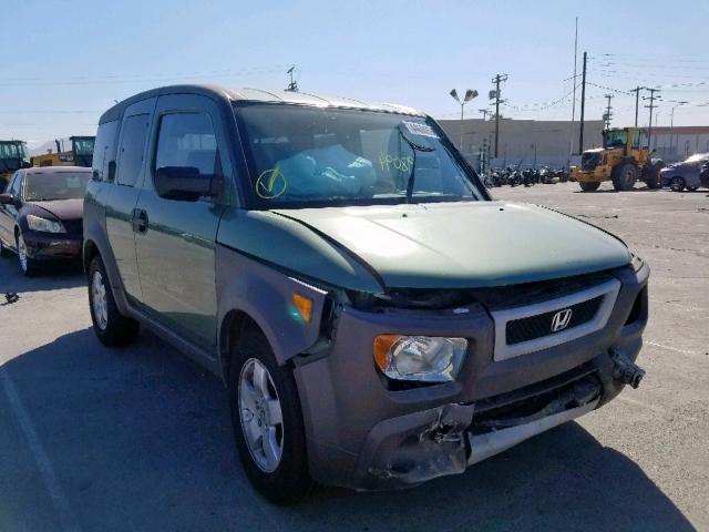 5J6YH285X4L001792 - 2004 HONDA ELEMENT EX GREEN photo 1