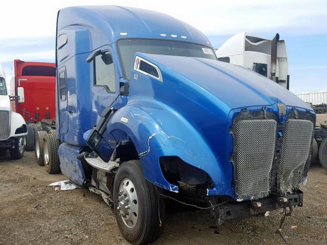 1XKYD49X4EJ415701 - 2014 KENWORTH CONSTRUCTI BLUE photo 1