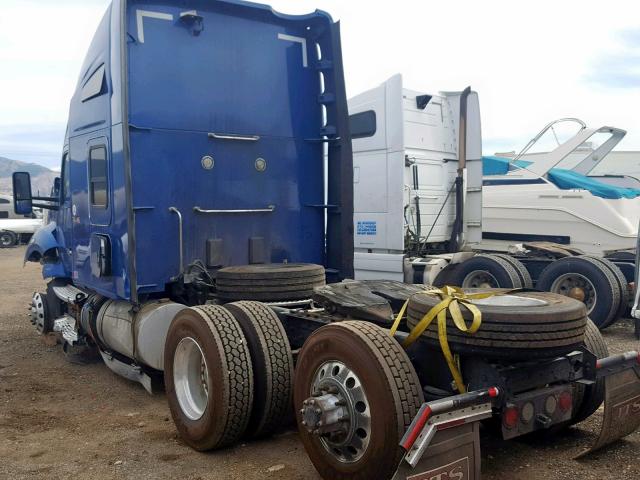 1XKYD49X4EJ415701 - 2014 KENWORTH CONSTRUCTI BLUE photo 3