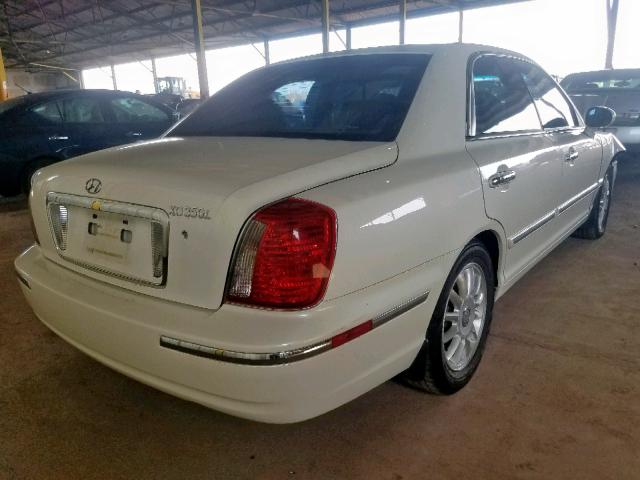 KMHFU45E75A418417 - 2005 HYUNDAI XG 350 WHITE photo 4