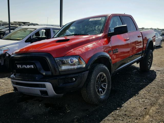 1C6RR7YT5HS608379 - 2017 RAM 1500 REBEL წითელი ფოტო 2