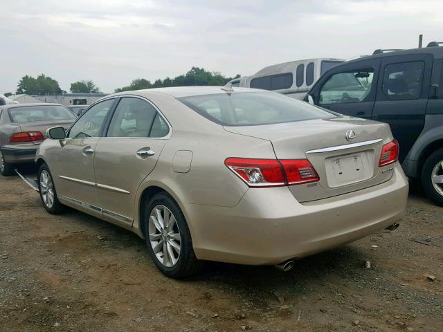 JTHBK1EGXB2446225 - 2011 LEXUS ES 350 GOLD photo 3