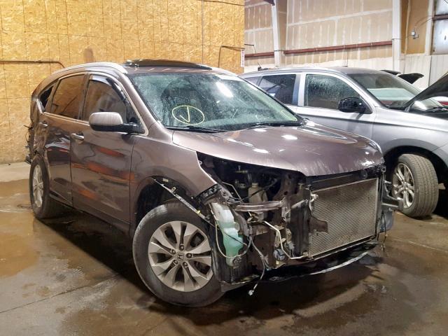 2HKRM3H73EH544162 - 2014 HONDA CR-V EXL GRAY photo 1