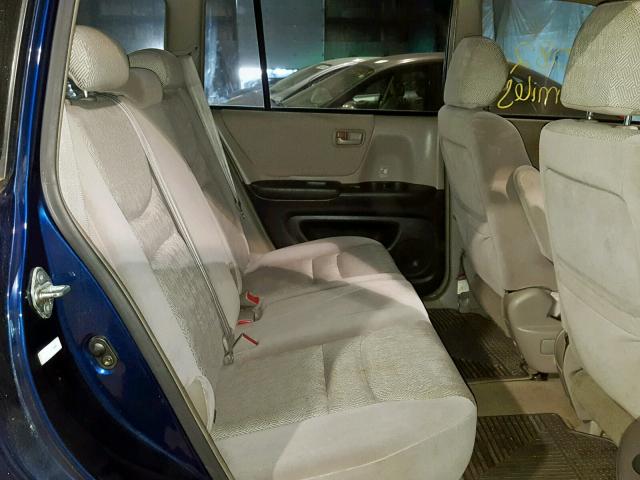 JTEHD21A810009102 - 2001 TOYOTA HIGHLANDER BLUE photo 6