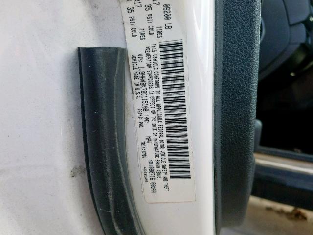 1J8HH48K78C115108 - 2008 JEEP COMMANDER თეთრი ფოტო 10