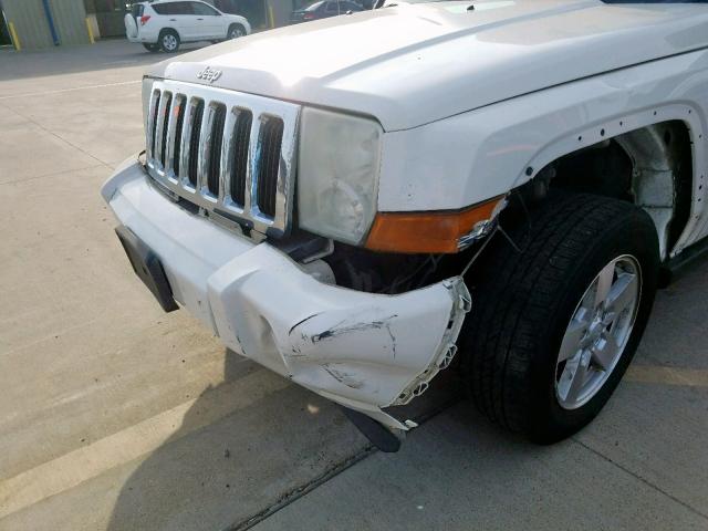 1J8HH48K78C115108 - 2008 JEEP COMMANDER თეთრი ფოტო 9