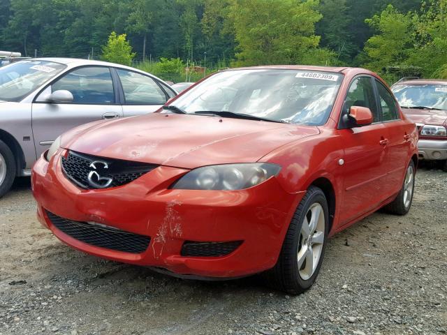 JM1BK12F961417064 - 2006 MAZDA 3 I RED photo 2