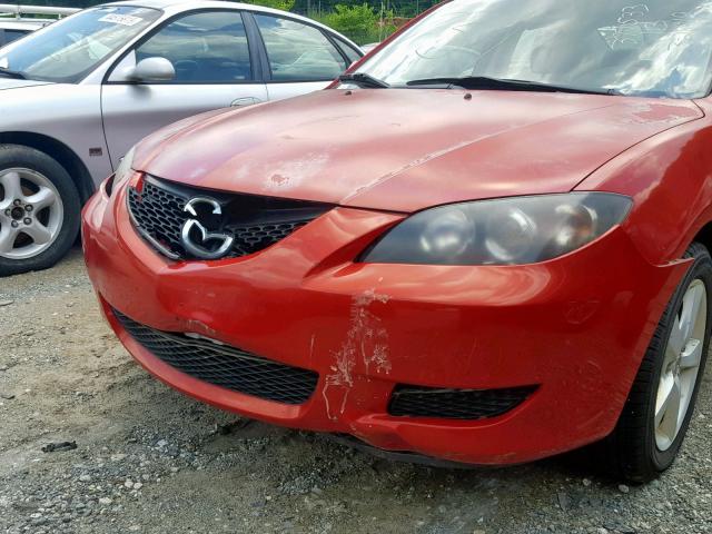 JM1BK12F961417064 - 2006 MAZDA 3 I RED photo 9