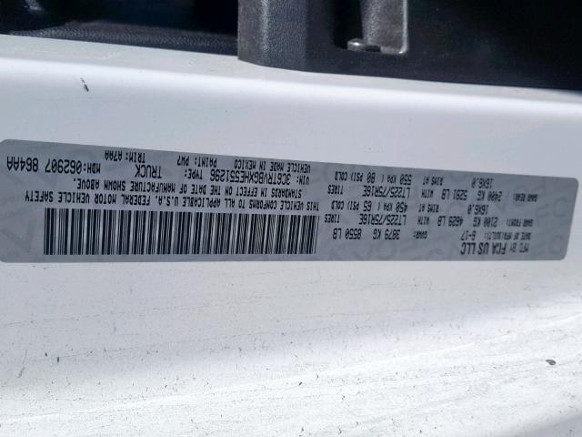 3C6TRVBGXHE551296 - 2017 RAM PROMASTER 白色 照片 10