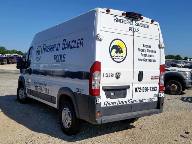 3C6TRVBGXHE551296 - 2017 RAM PROMASTER 白色 照片 3