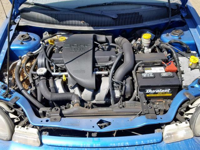 3B3ES42Y4XT555946 - 1999 DODGE NEON HIGHL BLUE photo 7