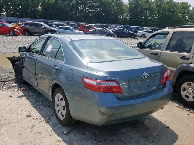 4T4BE46K19R134193 - 2009 TOYOTA CAMRY BASE GREEN photo 3