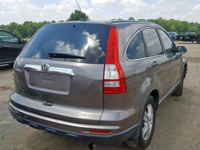 5J6RE3H77BL039756 - 2011 HONDA CR-V EXL GRAY photo 4