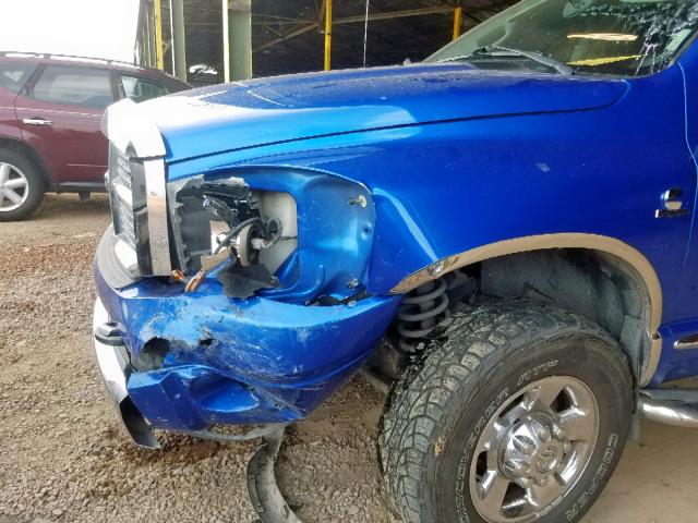 3D7KS28A08G158945 - 2008 DODGE RAM 2500 S ლურჯი ფოტო 9