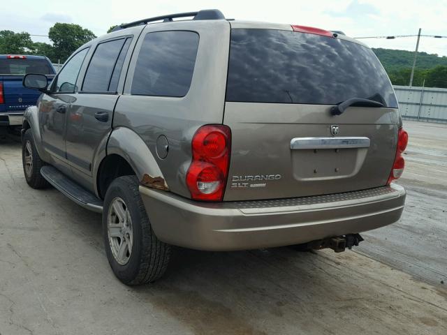 1D8HB48N96F127437 - 2006 DODGE DURANGO SL TAN photo 3