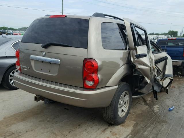 1D8HB48N96F127437 - 2006 DODGE DURANGO SL TAN photo 4