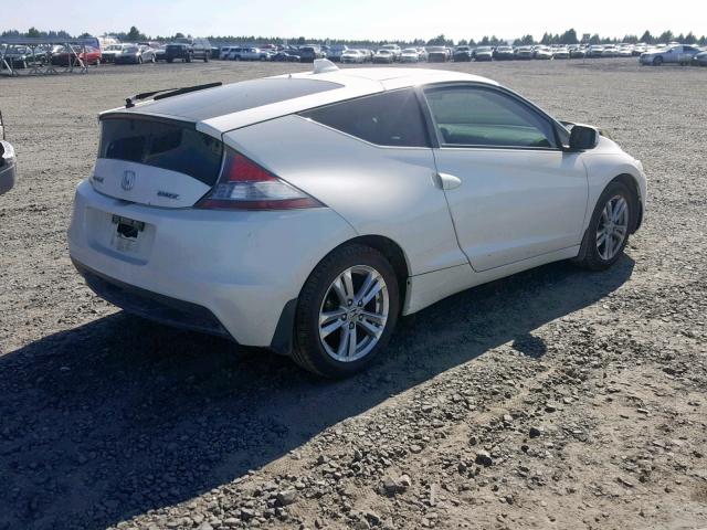 JHMZF1D45BS009565 - 2011 HONDA CR-Z WHITE photo 4