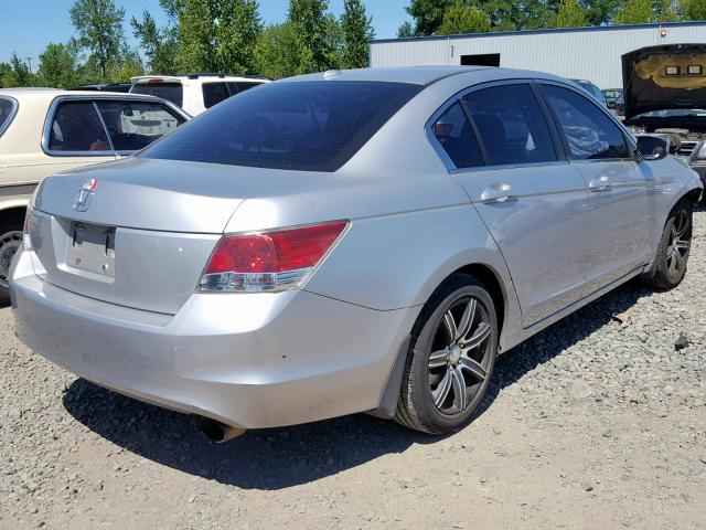 1HGCP26808A144723 - 2008 HONDA ACCORD EXL SILVER photo 4