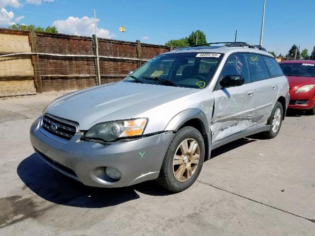 4S4BP62C257391760 - 2005 SUBARU LEGACY OUT SILVER photo 2