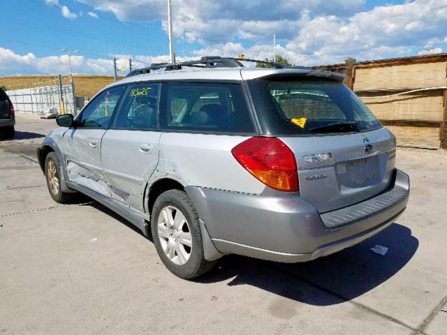 4S4BP62C257391760 - 2005 SUBARU LEGACY OUT SILVER photo 3