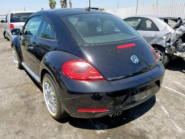 3VWFP7AT6EM630582 - 2014 VOLKSWAGEN BEETLE BLACK photo 3