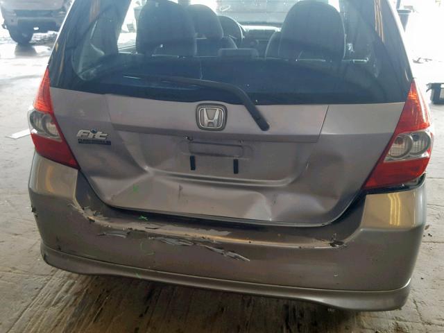 JHMGD38687S059629 - 2007 HONDA FIT S 银色 照片 9