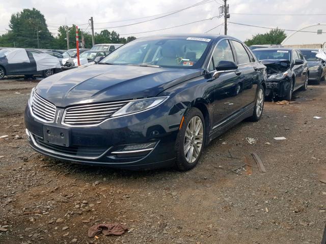 3LN6L2LU6ER805080 - 2014 LINCOLN MKZ HYBRID BLACK photo 2