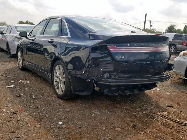 3LN6L2LU6ER805080 - 2014 LINCOLN MKZ HYBRID BLACK photo 3