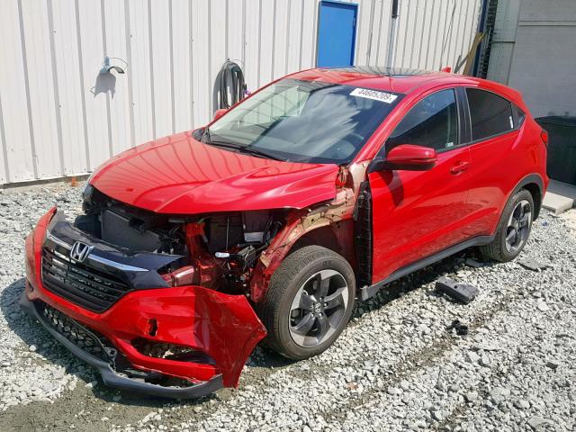 3CZRU5H58JM716257 - 2018 HONDA HR-V EX RED photo 2